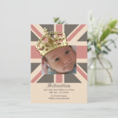 Royal Baby New Baby met Kroon Aankondiging (Staand voorkant)