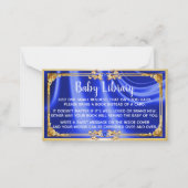Royal Baby shower Book Library Card Notitiekaartje (Voorkant)