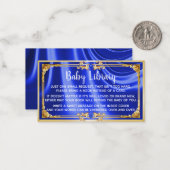 Royal Baby shower Book Library Card Notitiekaartje (Voorkant / Achterkant in situ)