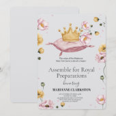 Royal Baby Shower in the Dream Castle Kaart (Voorkant / Achterkant)