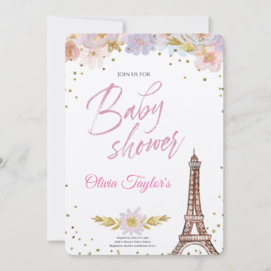 Royal Baby Shower in the Dream Castle Kaart (Voorkant)