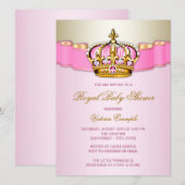 Royal Baby shower Kaart (Voorkant / Achterkant)