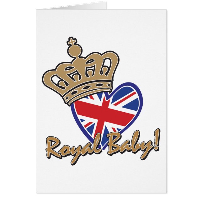 Royal Baby UK Heart Flag (Voorkant)