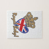Royal Baby UK Heart Flag Legpuzzel (Horizontaal)