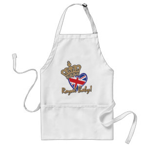 Royal Baby UK Heart Flag Standaard Schort