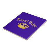 Royal Baby with Golden Crown Tegeltje (Zijkant)