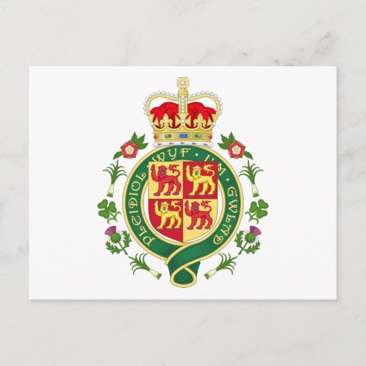 Royal Badge of Wales Briefkaart (Voorkant)