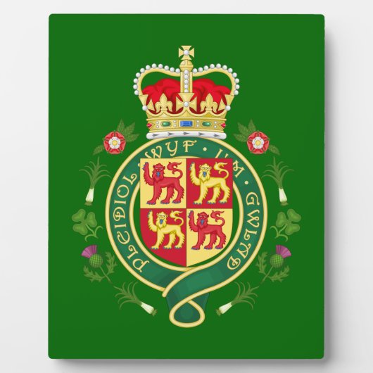 Royal Badge of Wales Fotoplaat (Voorkant)