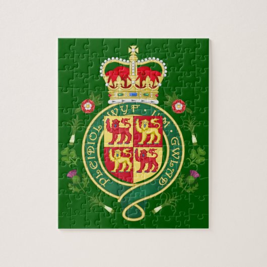Royal Badge of Wales Legpuzzel (Verticaal)