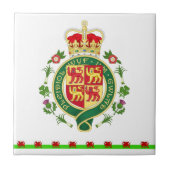 Royal Badge of Wales Tegeltje (Voorkant)