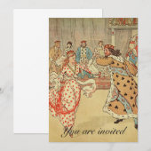 Royal Ball-uitnodiging Kaart (Voorkant / Achterkant)