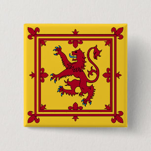 Royal Banner - Schotland Vierkante Button 5,1 Cm