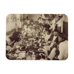 Royal Banquet at King Kalakana's Boat House, c.187 Magneet