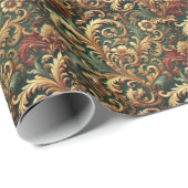 Royal Baroque Floral Pattern Cadeaupapier (Rol Hoek)