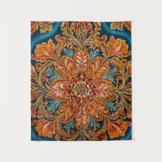 Royal Baroque Floral Tapestry Wandkleed