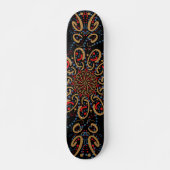 Royal Batik Floral Artistic Skateboard (Voorkant)