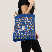 Royal Batik Floral Canvas tas (Dichtbij)