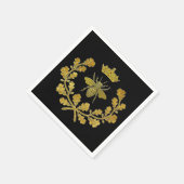 Royal Bee Crest & uw kleur Servet (Hoek)