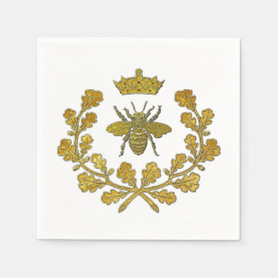 Royal Bee Crest & uw kleur Servet