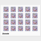 Royal Birds by Bella Studios Vierkante Sticker (Vel)