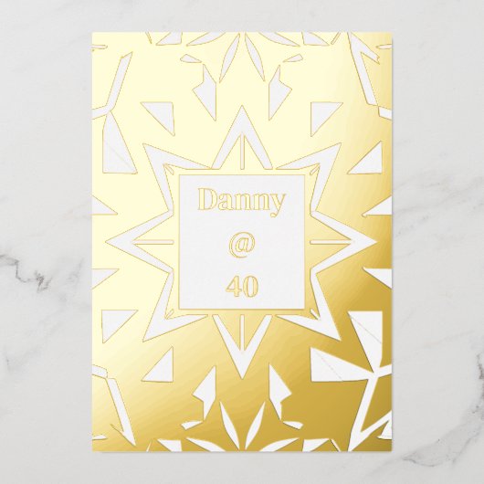 Royal Birthday Dinner Party Menu (Voorkant)