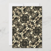 Royal Birthday Party Crown Invitation Kaart (Achterkant)