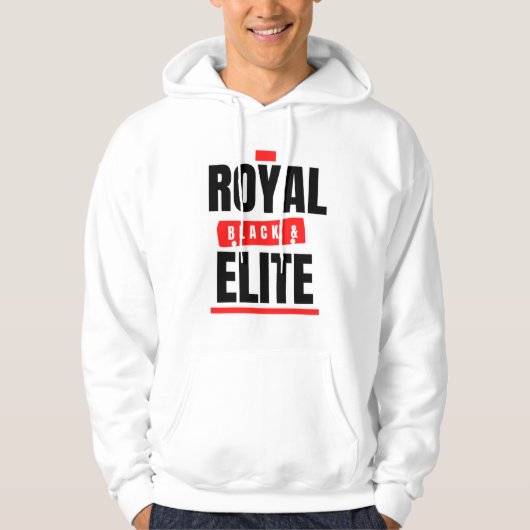 Royal, Black en Elite Mannen-hoodie Hoodie (Voorkant)