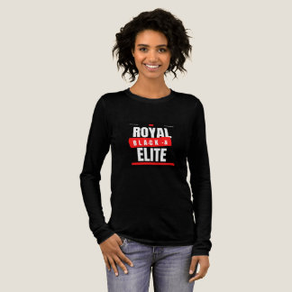Royal, Black en Elite vrouwen lange mouw Tri-Blend Shirt