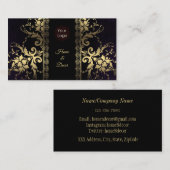 Royal Black & Gold  Visitekaartje (Voorkant / Achterkant)