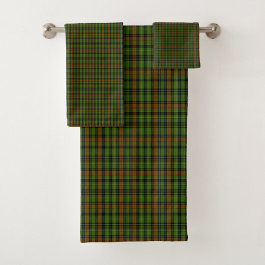 Royal Black Watch Tartan Plaid Classic Blue Bad Handdoek (Insitu)