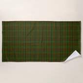 Royal Black Watch Tartan Plaid Classic Blue Strandlaken (Voorkant)