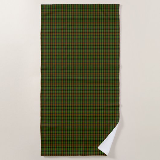 Royal Black Watch Tartan Plaid Classic Blue Strandlaken (Voorkant)