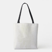 Royal blauw beige floral tote bag (Achterkant)