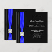 Royal Blauw Blauw Blauw Boog Huwelijk Kaart (Voorkant / Achterkant)