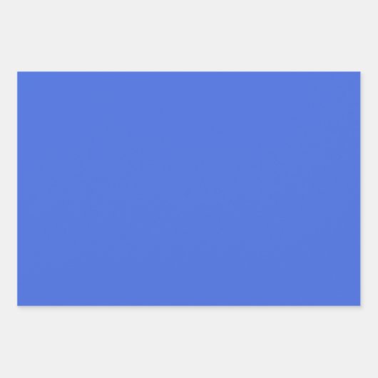 Royal Blauw Effen Kleur | Klassiek | Elegant Inpakpapier Vel (Voorkant 2)