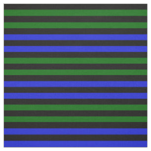 Royal blauw, eiland groen, middernacht zwarte stre stof