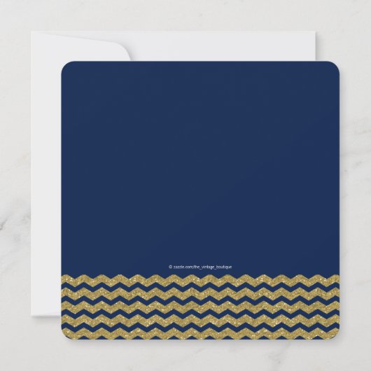 Royal Blauw en Goud Etnische Jongens Sip en See Kaart (Achterkant)