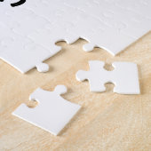 Royal Blauw en Wit Cheerleader Legpuzzel (Zijkant)