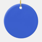 Royal Blauw en Wit Surfen Keramisch Ornament (Achterkant)