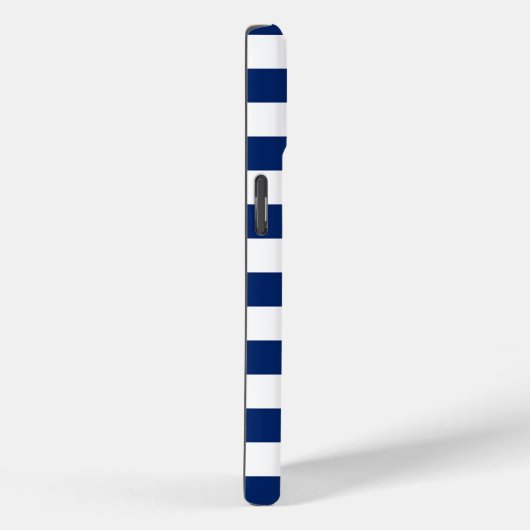 Royal Blauw en witte strepen Case-Mate iPhone Case (Achterkant / Rechts)