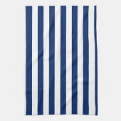 Royal Blauw en witte strepen Theedoek (Verticaal)