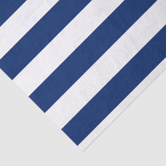 Royal Blauw en witte strepen Tissuepapier (Detail)