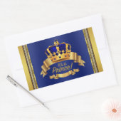 Royal Blauw Goud Prins Waterfles Label (Envelop)