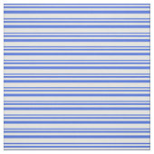 Royal blauw & wit gekleurde lijnen stof (Swatch)