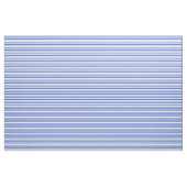 Royal blauw & wit gekleurde lijnen stof (Fat Quarter)