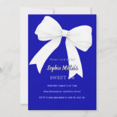 Royal blauw witte boog Sweet 16 Kaart (Voorkant)