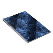 ROYAL BLAUW ZWARTE GLITTER ACHTERGROND P NOTITIEBOEK (Rechterzijde)