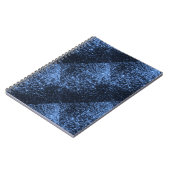 ROYAL BLAUW ZWARTE GLITTER ACHTERGROND P NOTITIEBOEK (Linkerzijde)