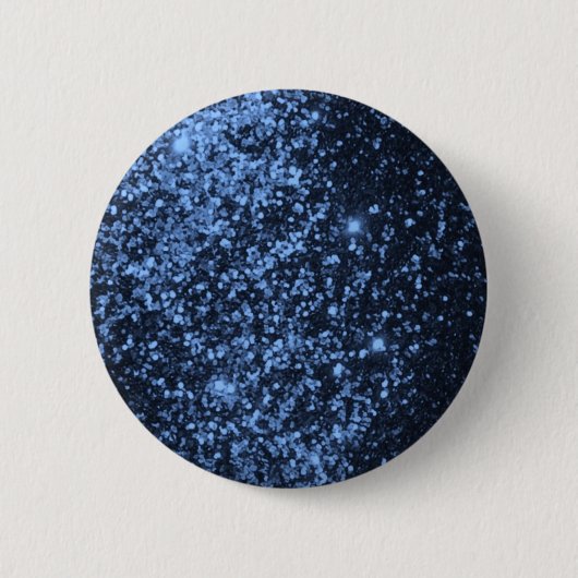 ROYAL BLAUW ZWARTE GLITTER ACHTERGROND P RONDE BUTTON 5,7 CM (Voorkant)