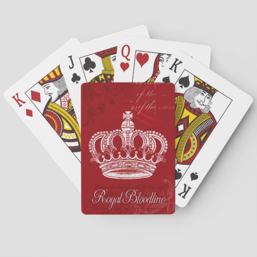 Royal Bloodline - rood Speelkaarten (Achterkant)